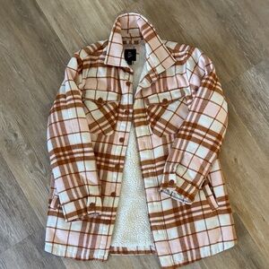 Art Class Plaid Sherpa-Lined Jacket